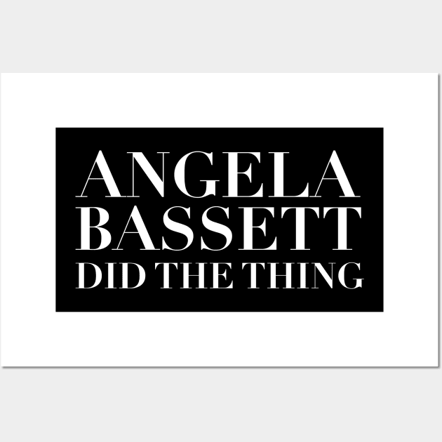 Angela Bassett Did The Thing - Ariana DeBose BAFTA rap Wall Art by softbluehum